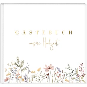 Gästebuch GOLDBUCH Blütenliebe, weiß, 100 Seiten