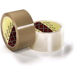 Pakketape Scotch 371 klar 50x66 m, lav støj, 36 ruller