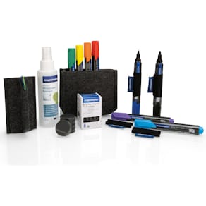 Whiteboard Zubehörset Magnetoplan Essential, grau