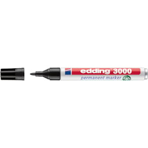 Permanentmarker edding 3000, 1,5–3 mm, schwarz