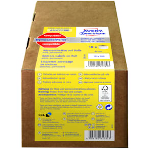 Rollenetiketten Avery Zweckform 36x89mm, weiß, 4.680 Stück, FSC®