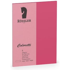 Tischkarte Rössler Coloretti, pink