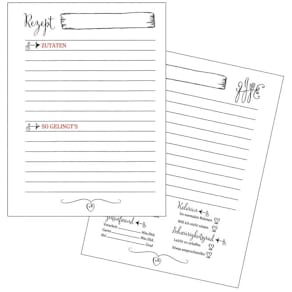 Ersatzeinlage GOLDBUCH Eat, Drink & Be Happy, 25 Blatt, weiß, 15,