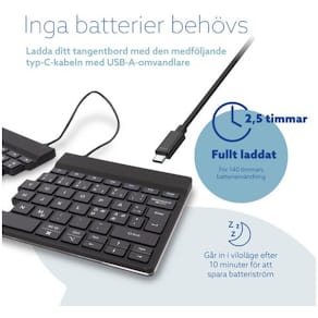 Tangentbord R-GO Split BT