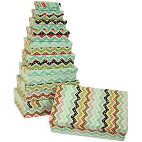 Geschenkkarton PBS Zacken, bunt