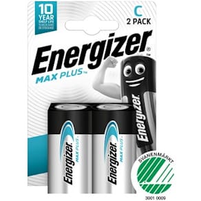 Batteri ENERGIZER Max Plus C 2/fp