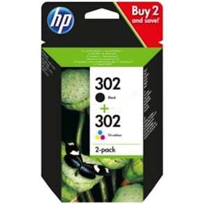 Tintenpatronen HP 302 Value Pack, schwarz + dreifarbig