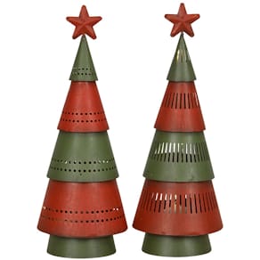 Weihnachtsbaum Noname mit LED, rot-grün sortiert, 8 x 22 cm