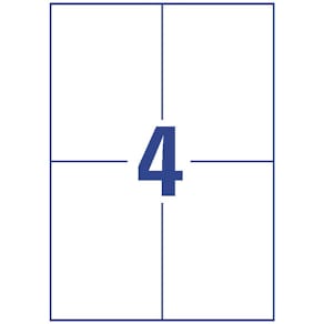 Etiketten Avery Zweckform, 105 x 148 mm, weiß