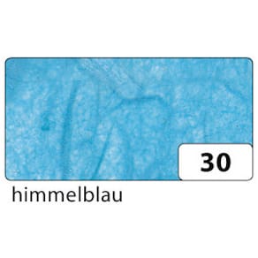 Strohseide Folia, himmelblau, 47 x 64 cm, 10 Bogen, 25 g/m²