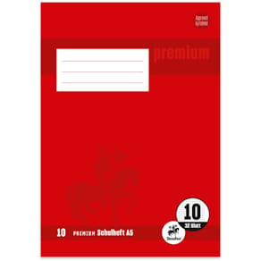 Schulheft Staufen Academy, A5, 32 BL, Lin. 10, kariert m. Rand