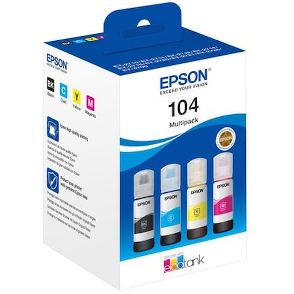 Blekk EPSON 104 C13T00P640 CMYK (4)