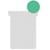 Planbordkaart Nobo T-index 2, 85 x 60 mm, groen