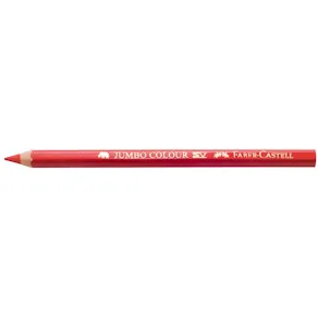 Färgpenna Faber-Castell Jumbo Klarröd, 12/fp