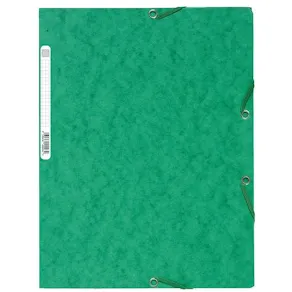 Gummibandsmapp EXACOMPTA 3-klaff A4 grön