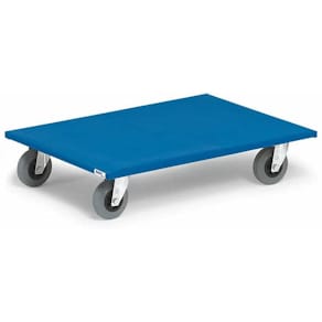 Möbelroller FETRA, Sperrholzplattform, 800 mm, 4 Lenkrollen