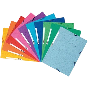 Gummibandsmapp EXACOMPTA Future® 3-klaff A4, färgmix, 10/fp