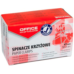 Vlinderklemmen Office Products, 41 mm, verzinkt, doos 50 stuks