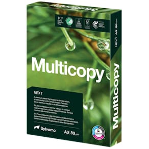 Kopieringspapper Multicopy Next A3 80g, ohålat, 500/fp