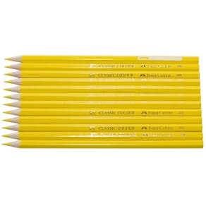 Färgpenna Faber-Castell Gul, 12/fp