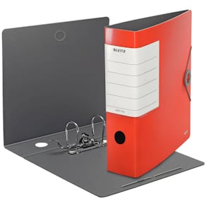 Ordner Leitz Solid, A4, 8 cm, hellrot