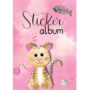 Stickeralbum Avery Zweckform Kids, A5, Katze, 16 Seiten, sortiert