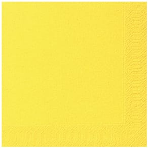 Serviette Duni Zelltuch, gelb, 20 Stück