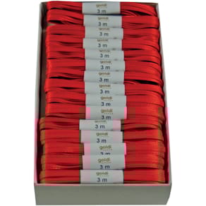 Taftband GOLDINA Basic, 5mm x 3m, rot