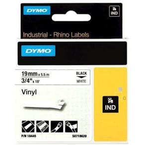 Tape Rhino 19mmx5,5m vinyl black/white