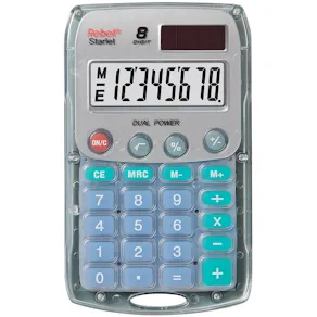 Rebell pocket calculator Starlet transparent