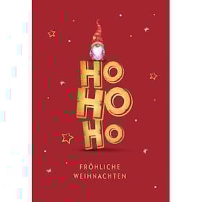 Weihnachtskarte Eulzer, geprägt, mit Umschlag, bunt