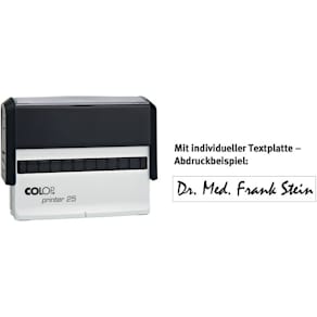 Selbstfärbestempel COLOP Printer 25, mit Stempelplatte