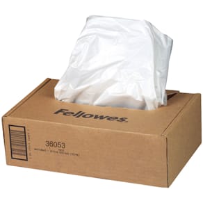 Auffangbeutel Fellowes, 30–35 Liter, 100 Stück, transparent