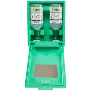 Øjenskyllestation Plum lukket, 2x500 ml, grøn