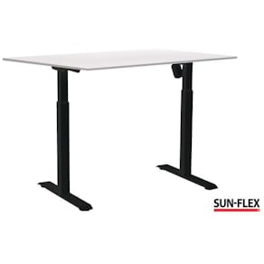 Bord SUN-FLEX II höj/sänk 120x80 sva/vit