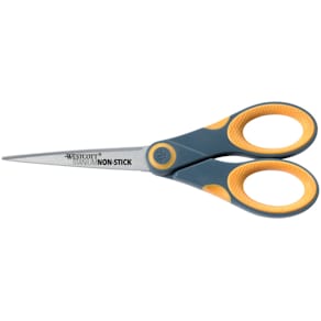 Schere WESTCOTT Titanium Non Stick, 18 cm, grau/gelb