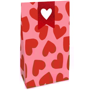 Geschenktüte BRAUN+COMPANY Liebe, 2 St., rosa/rot