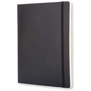 Notesbog Moleskine Classic linjeret sort 190x250 mm, 24 stk