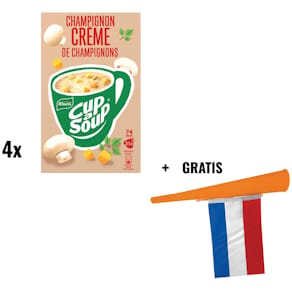 Soep Cup-a-Soup champignon crème 4x21 zakjes + oranje toeter