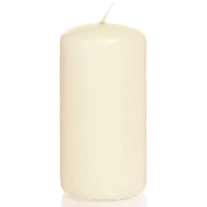 Stumpenkerze, elfenbein, 80 x 150 mm, 55 Std. Brenndauer