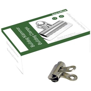 Dokumentklemmer BNT metallic, 12 stk, kasse 12 pk