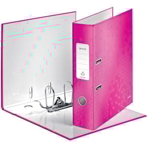 Ordner Leitz WOW, A4, 8 cm, pink metallic