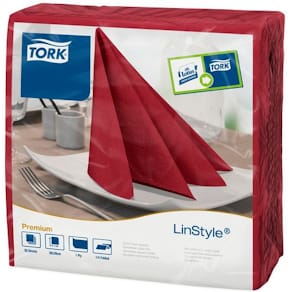 Servett TORK LinStyle vröd 39x39cm 50/fp