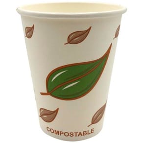 Kaffebæger, Papir + PE, hvid, 12 oz karton a 1000 stk, palle 15