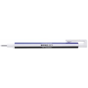 Viskelæderpen Tombow MONO Zero, rund 2,3 mm, hvid, refillbar