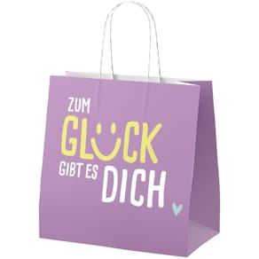 Geschenktragetasche FÜR DICH Happy Greetings, violett