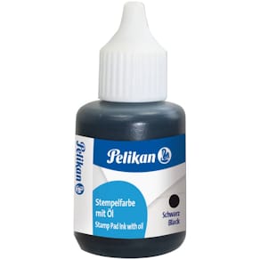 Stempelfarbe Pelikan 4 mit Öl, schwarz, 30 ml