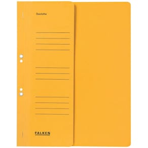 Ösenhefter Falken, A4, gelb, 1/2 Deckel