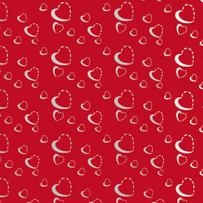 Geschenkpapier Silver Hearts, 70 cm x 2 m