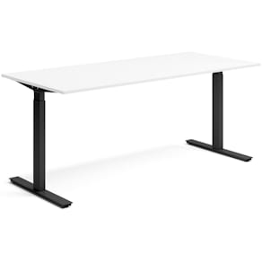 Skrivbord el 180x80 cm Vit/Svart